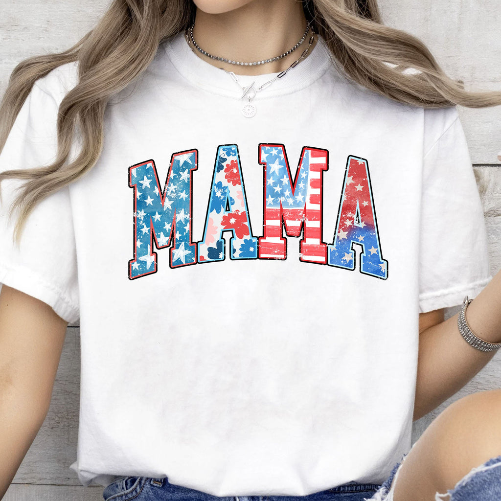 American Mama Shirt | 4th Of July T-Shirt | Patriotic Tee | Gift For Mother | Independence Shirt 682313
