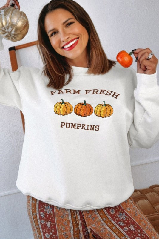 FARM FRESH PUMPKINS Thanksgiving Sweater