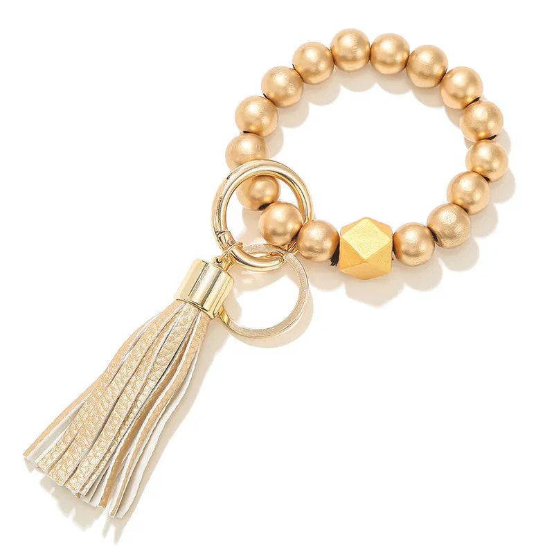 Gold Wristlet Keychain Bracelet
